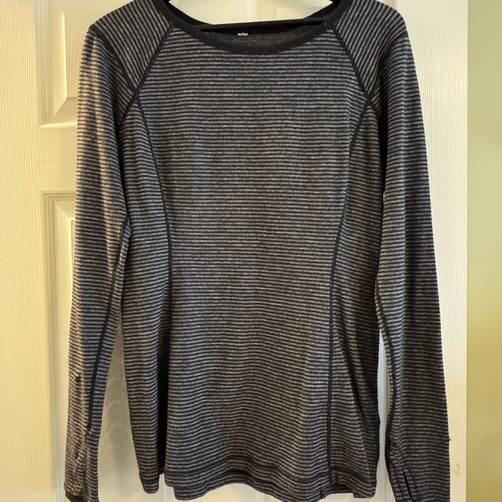 lululemon ready to rulu long sleeve in wee stripe - Size 12 great condition!